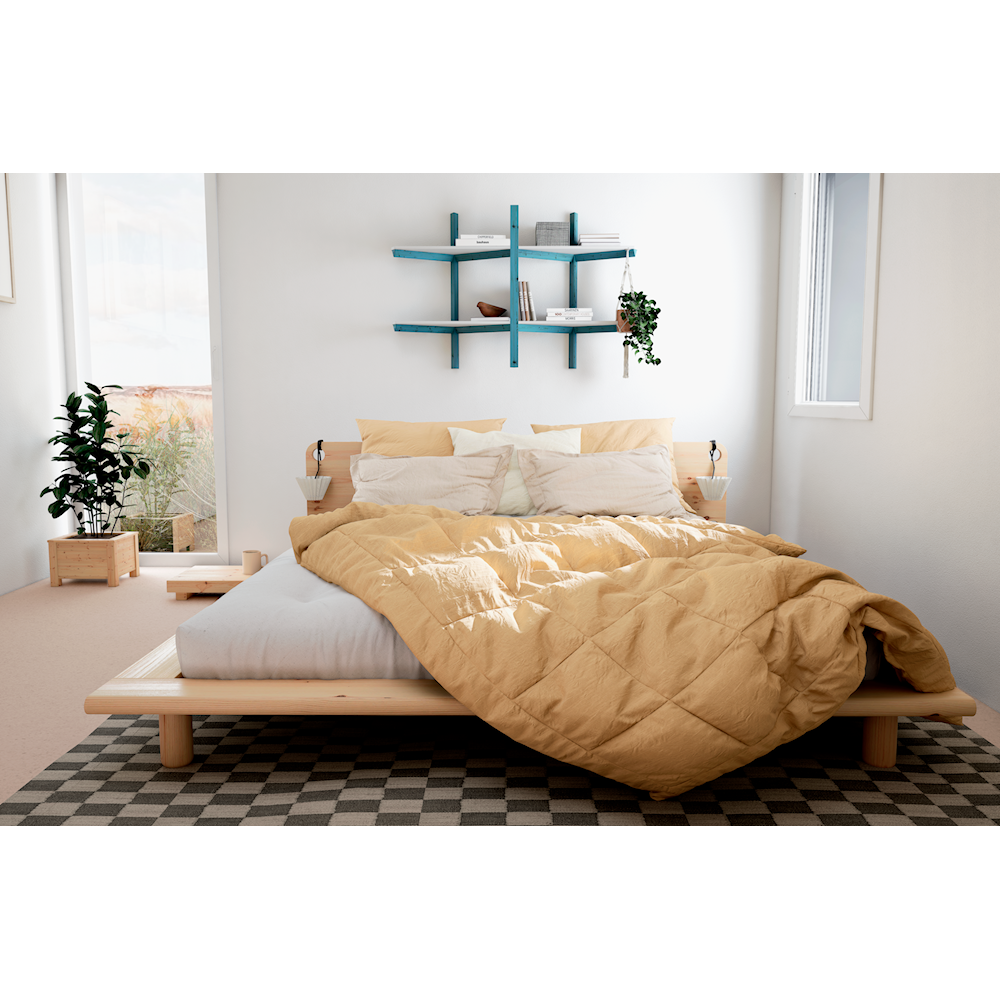 Cama futón Karup Peek natural - SasaStore / ¡Elegante y ahorra espacio!
